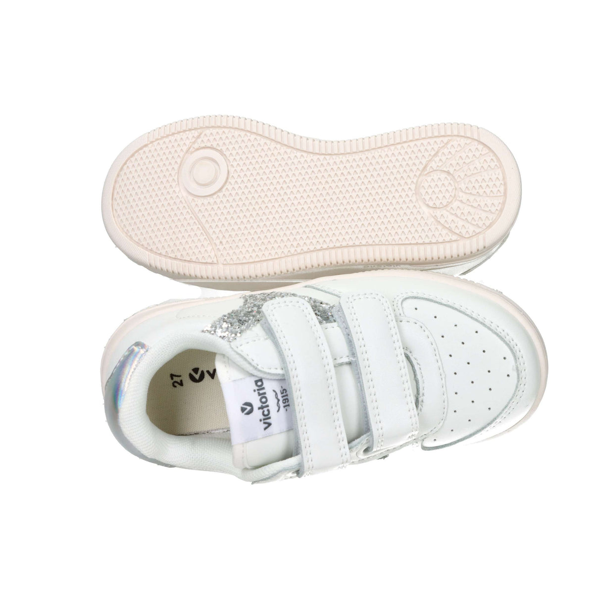 Victoria Bambine e ragazze Sneakers bassa 1124106 Bianco/Argento