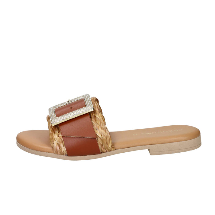 PREGUNTA Donna Ciabatte basse 2525000 Cuoio