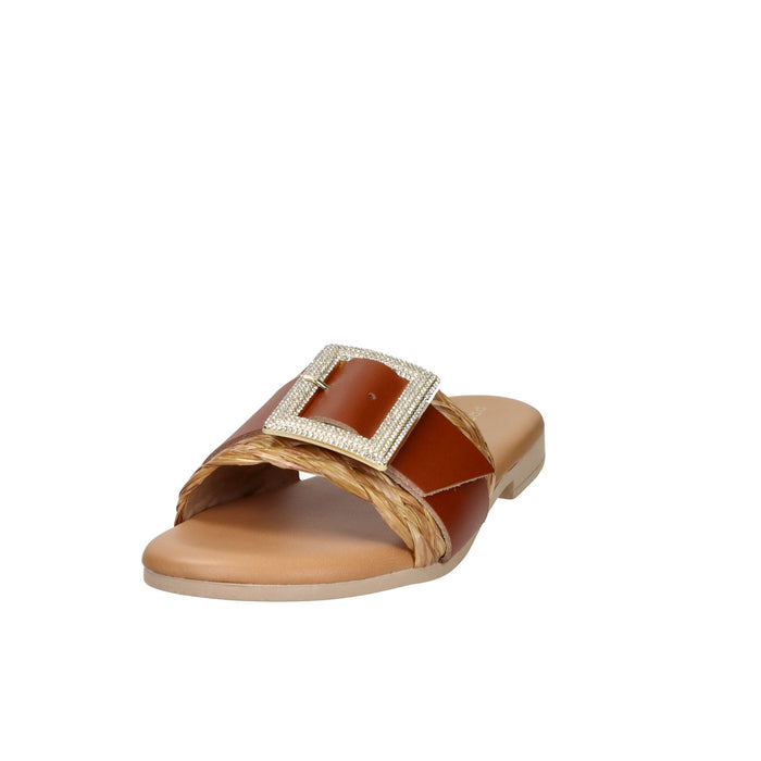 PREGUNTA Donna Ciabatte basse 2525000 Cuoio