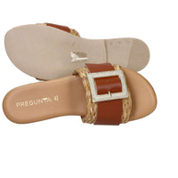 PREGUNTA Donna Ciabatte basse 2525000 Cuoio