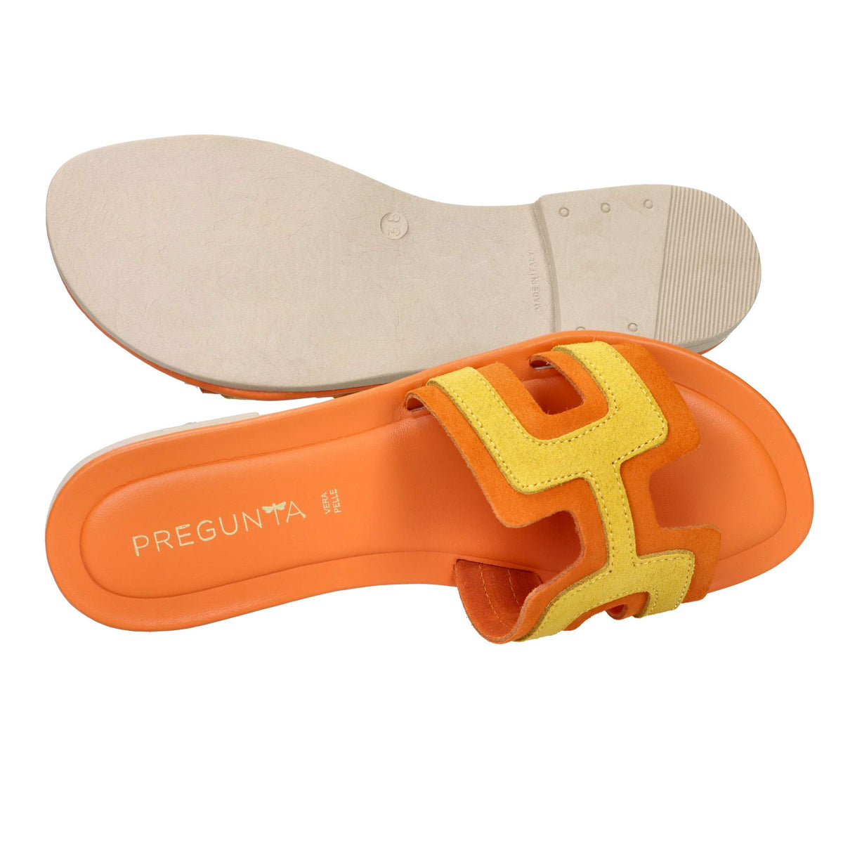 PREGUNTA Donna Ciabatte basse 2525002 Arancione