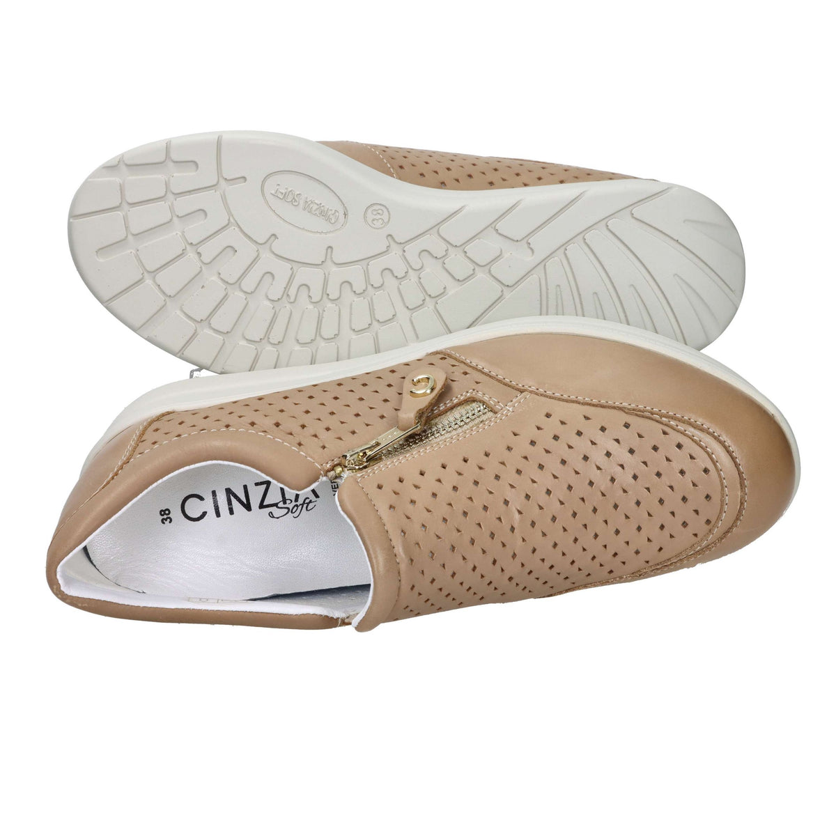 CINZIA SOFT Donna Sneakers bassa IV221460 Cammello