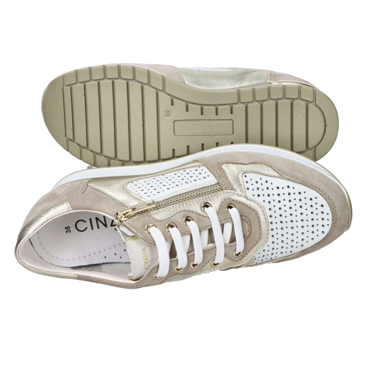 CINZIA SOFT Donna Sneakers bassa IV2521475 Panna