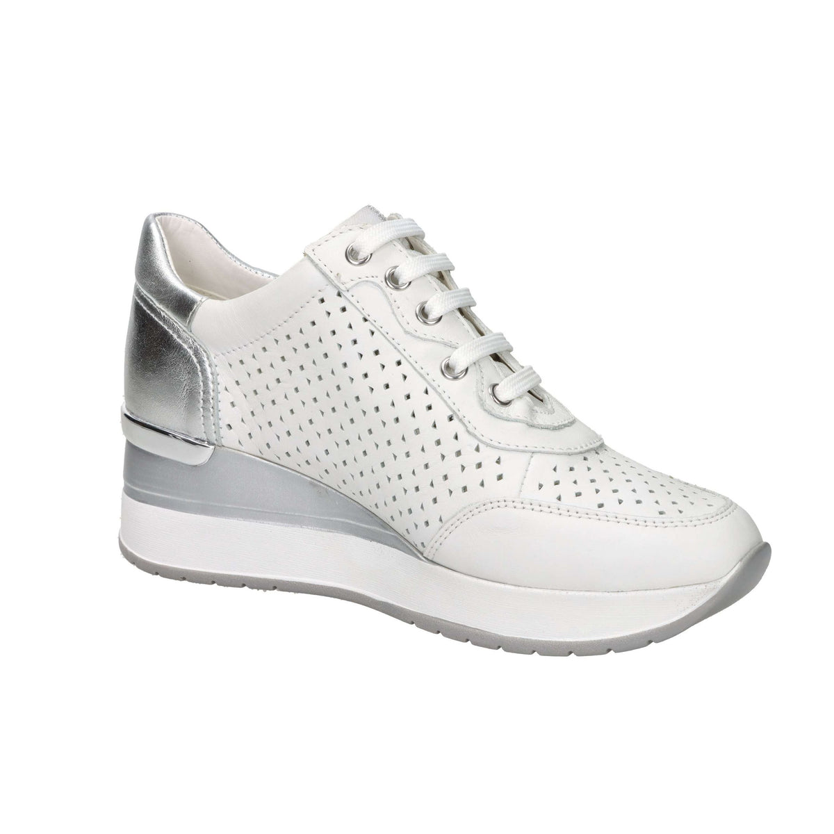 CINZIA SOFT Donna Sneakers bassa IV2523288 Bianco/Argento