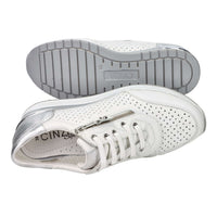 CINZIA SOFT Donna Sneakers bassa IV2523288 Bianco/Argento