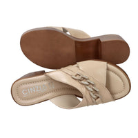 CINZIA SOFT Donna Ciabatte con tacco IAF203519 Beige