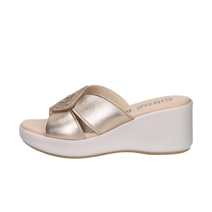 CINZIA SOFT Donna Ciabatte con zeppa TS61312 Rame