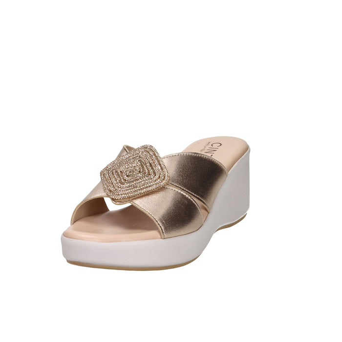 CINZIA SOFT Donna Ciabatte con zeppa TS61312 Rame