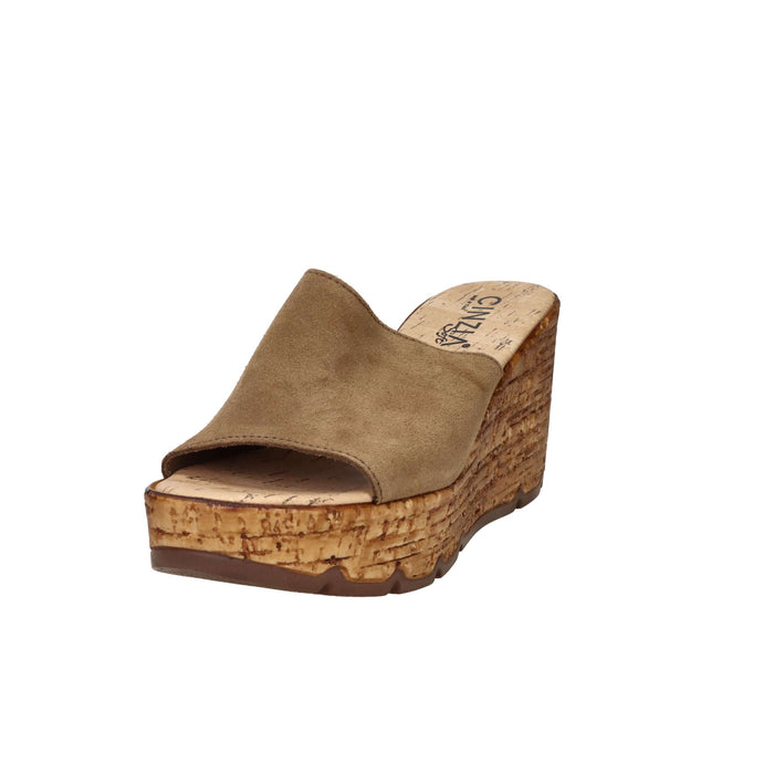 CINZIA SOFT Donna Ciabatte con zeppa IAF373320 Cuoio