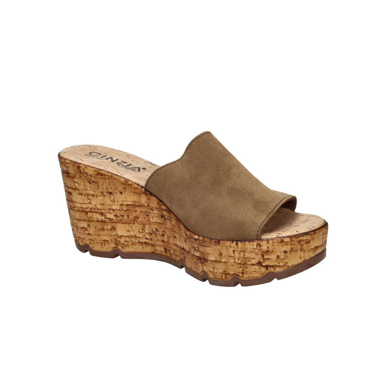 CINZIA SOFT Donna Ciabatte con zeppa IAF373320 Cuoio