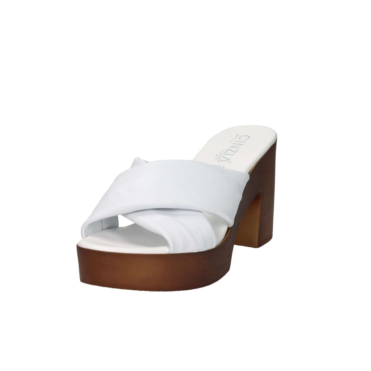 CINZIA SOFT Donna Ciabatte con tacco IAF282974 Bianco