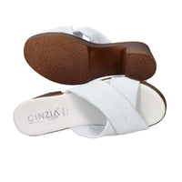 CINZIA SOFT Donna Ciabatte con tacco IAF282974 Bianco
