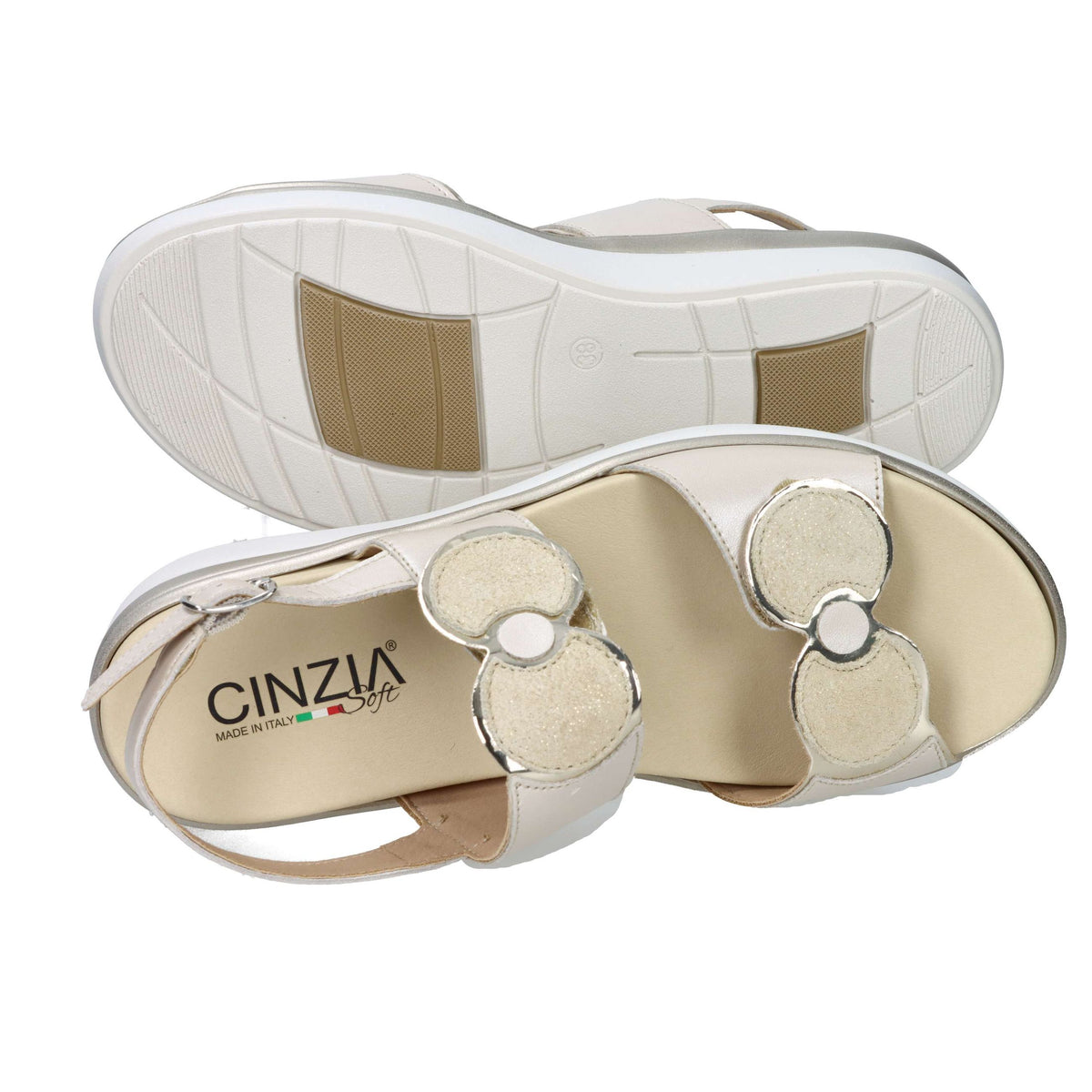 CINZIA SOFT Donna Sandali con zeppa IO20637C Beige