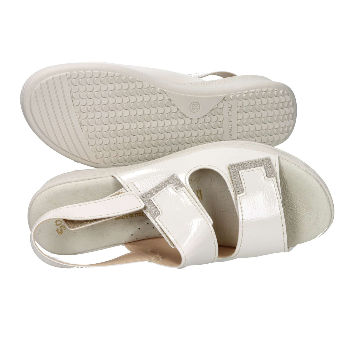 CINZIA SOFT Donna Sandali con zeppa LF85001 Beige/Oro