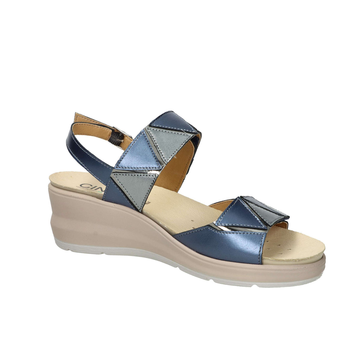 CINZIA SOFT Donna Sandali con zeppa IO1364PCLS Blu