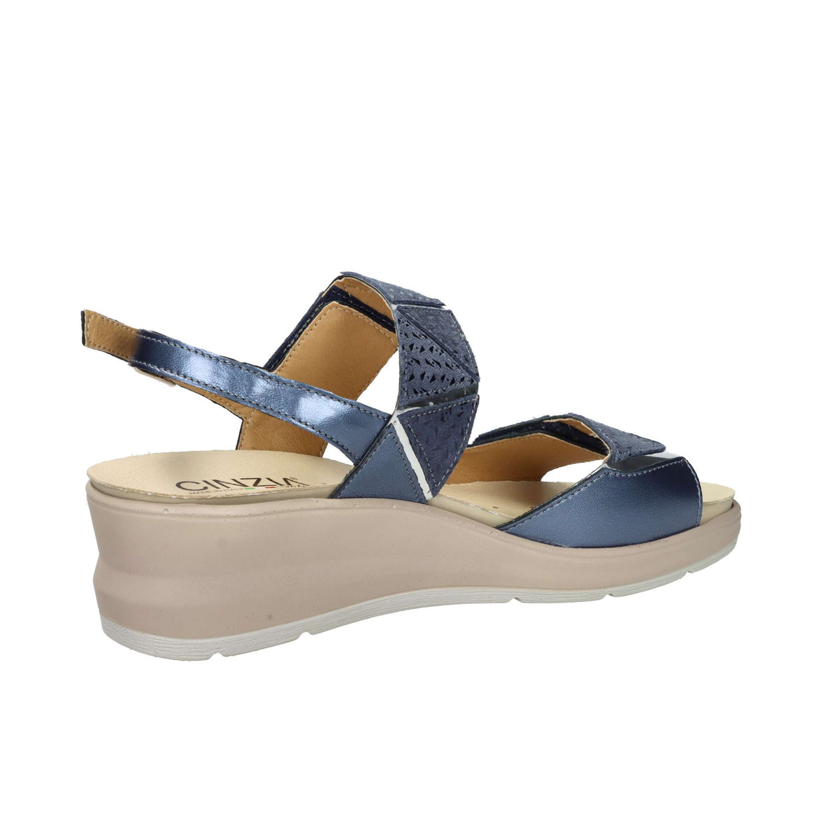 CINZIA SOFT Donna Sandali con zeppa IO13643 Blu