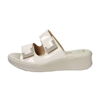 CINZIA SOFT Donna Ciabatte con zeppa LF85002 Beige/Oro