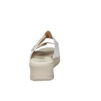 CINZIA SOFT Donna Ciabatte con zeppa LF85002 Bianco/Argento