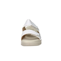 CINZIA SOFT Donna Ciabatte con zeppa LF85002 Bianco/Argento