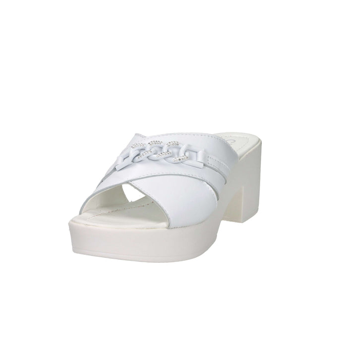 CINZIA SOFT Donna Ciabatte con tacco IAF203519 Bianco