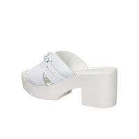 CINZIA SOFT Donna Ciabatte con tacco IAF203519 Bianco