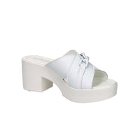 CINZIA SOFT Donna Ciabatte con tacco IAF203519 Bianco