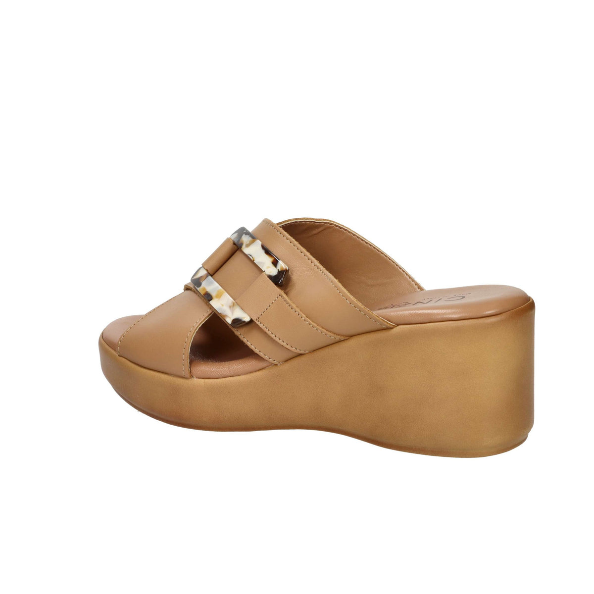 CINZIA SOFT Donna Ciabatte con zeppa TS61324 Cuoio