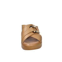 CINZIA SOFT Donna Ciabatte con zeppa TS61324 Cuoio