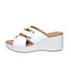 Cinzia Soft Donna Ciabatta con zeppa TS61324 Bianco