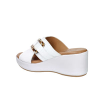 CINZIA SOFT Donna Ciabatte con zeppa TS61324 Bianco