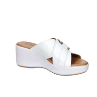 CINZIA SOFT Donna Ciabatte con zeppa TS61324 Bianco