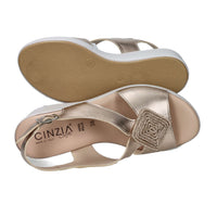 CINZIA SOFT Donna Sandali con zeppa TS61313 Rame