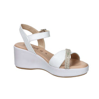 CINZIA SOFT Donna Sandali con zeppa TS61224 Bianco