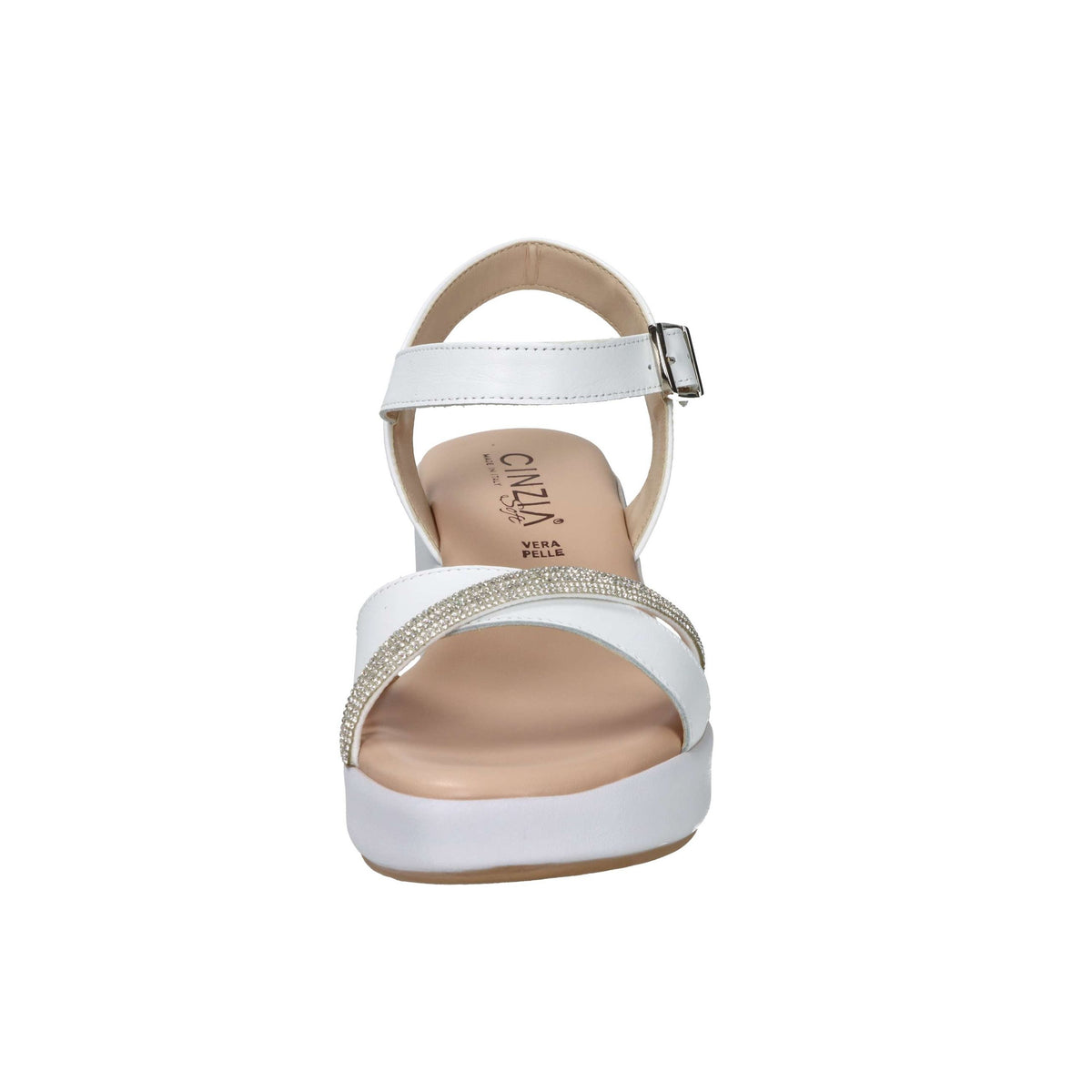 CINZIA SOFT Donna Sandali con zeppa TS61224 Bianco