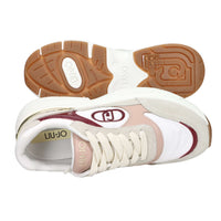 LIU-JO Donna Sneakers bassa LJ01 01 Beige/Rosa