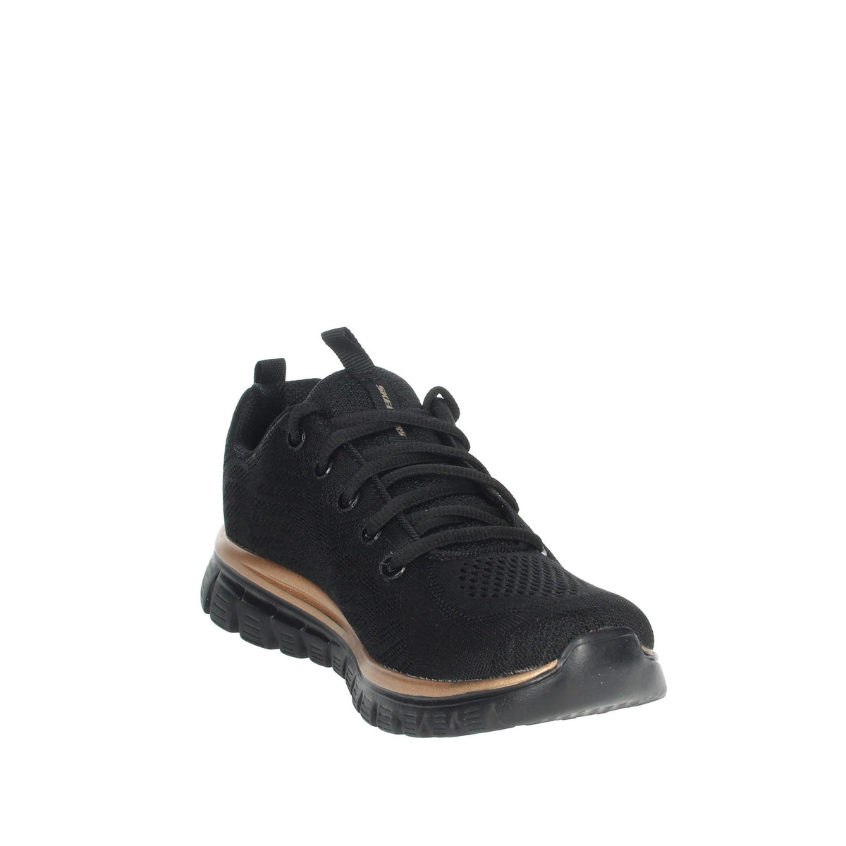 SKECHERS Donna Sneakers bassa 12615 Nero/Cipria