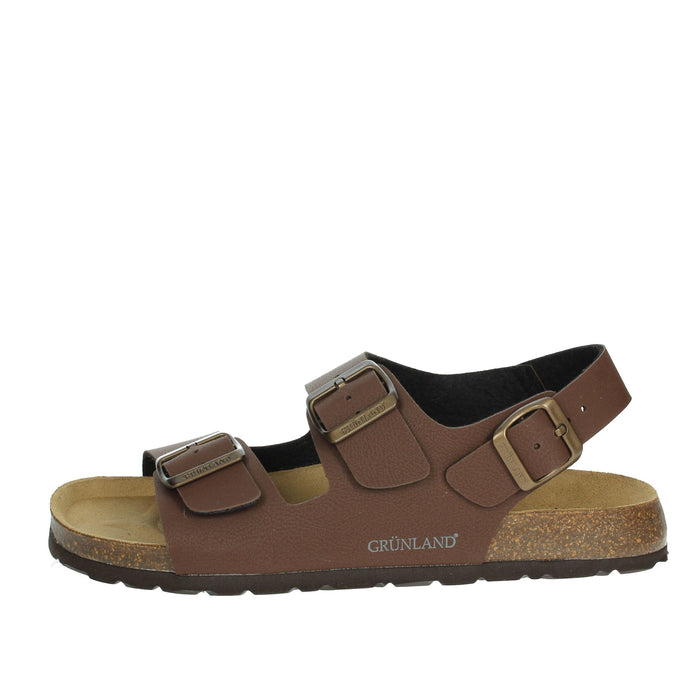 GRUNLAND Uomo Sandali bassi SB3645-40 Marrone