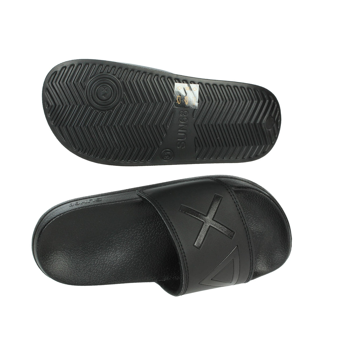 SUN68 Bambini e ragazzi Ciabatte basse X35302 Nero