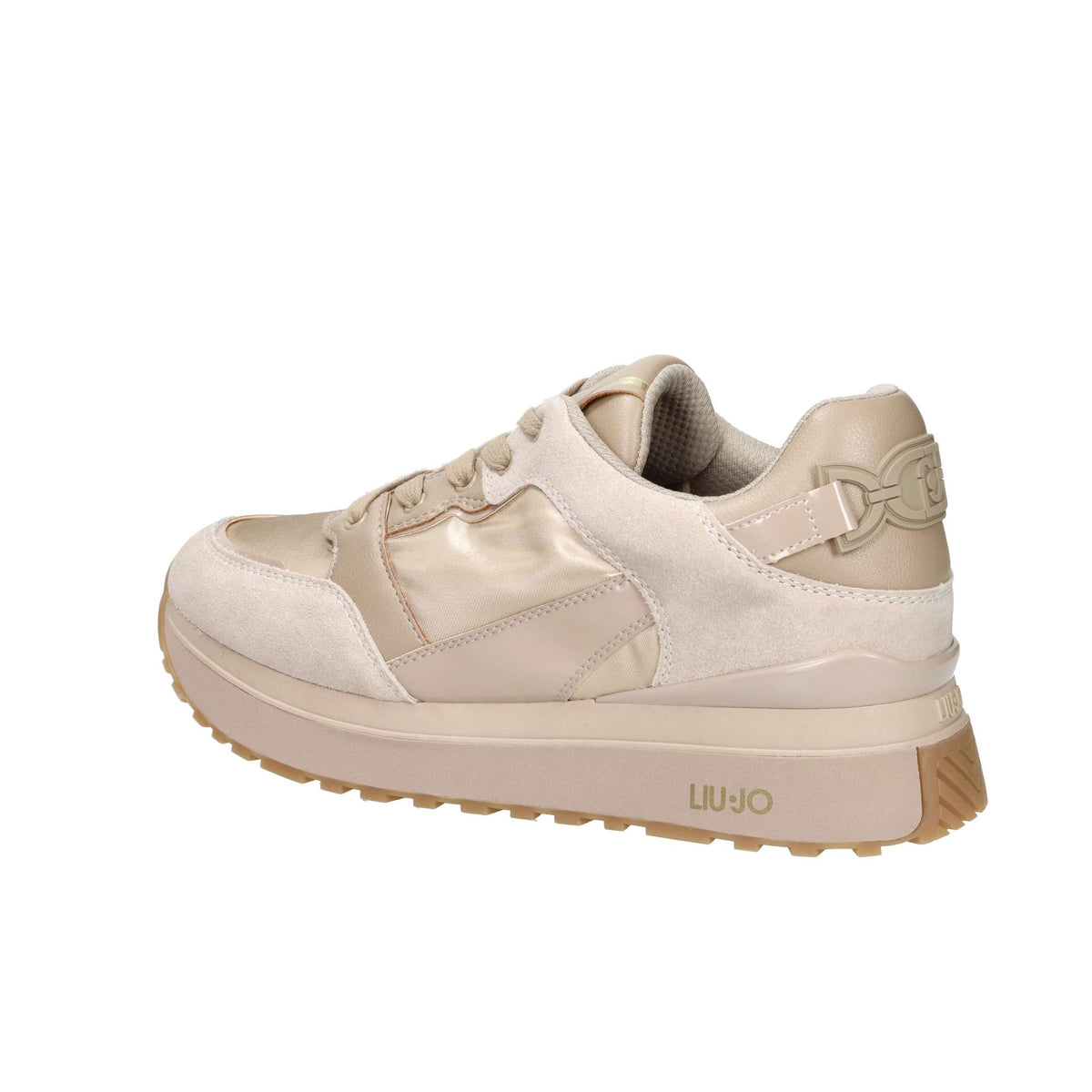LIU-JO Donna Sneakers bassa MAXI WONDER 91 Tortora