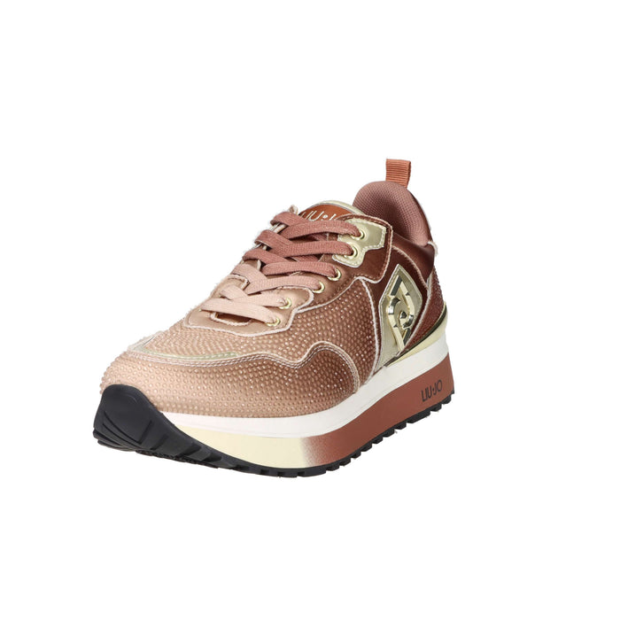 LIU-JO Donna Sneakers bassa MAXI WONDER 01 Bronzo