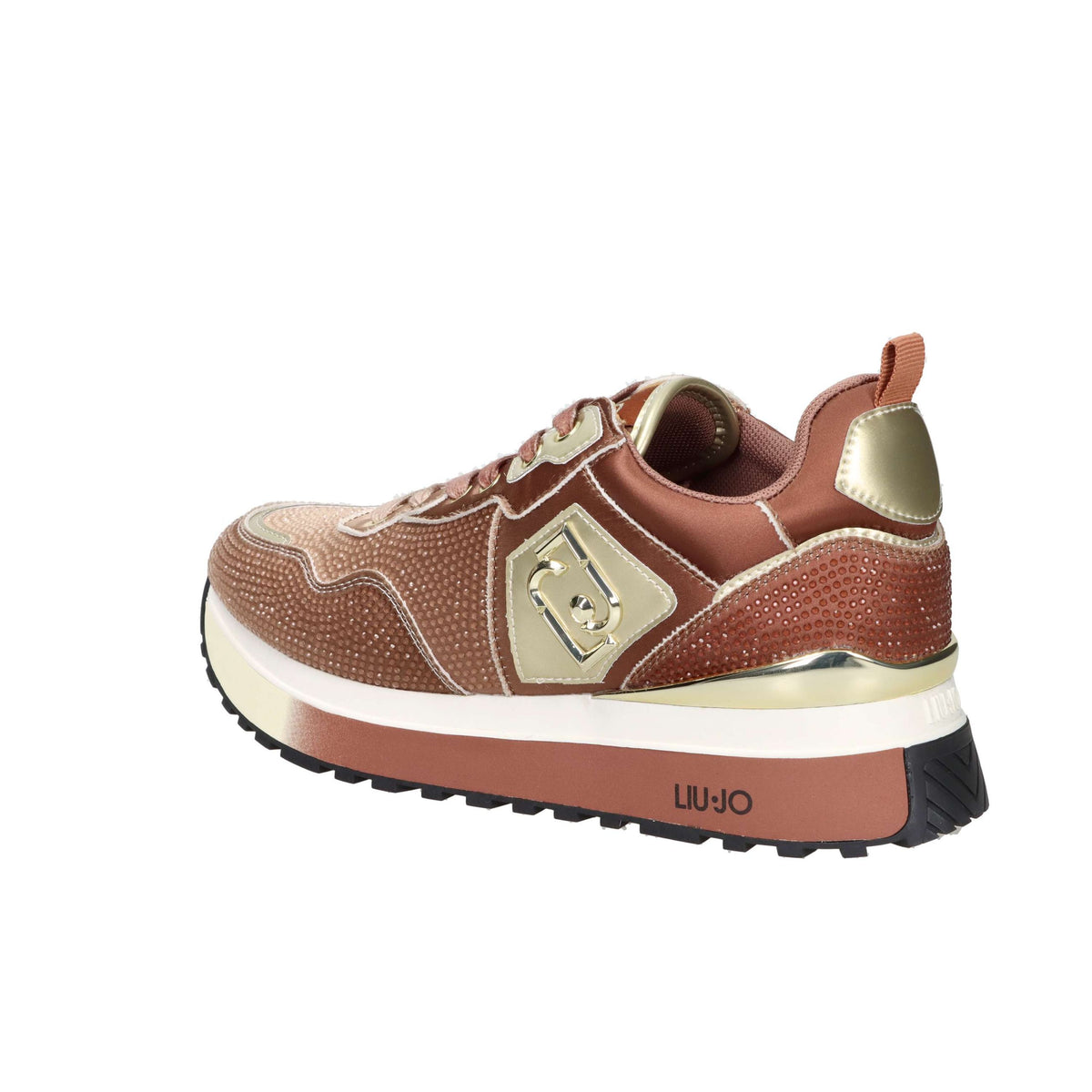 LIU-JO Donna Sneakers bassa MAXI WONDER 01 Bronzo
