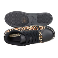 LIU-JO Donna Sneakers bassa KIKI 01 Nero/Beige