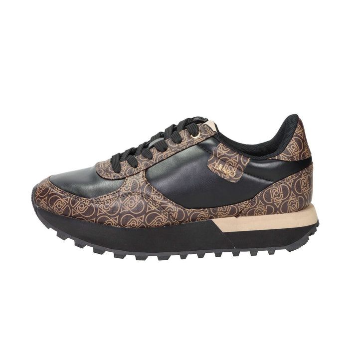 LIU-JO Donna Sneakers bassa EVELYN 915 Nero/Marrone