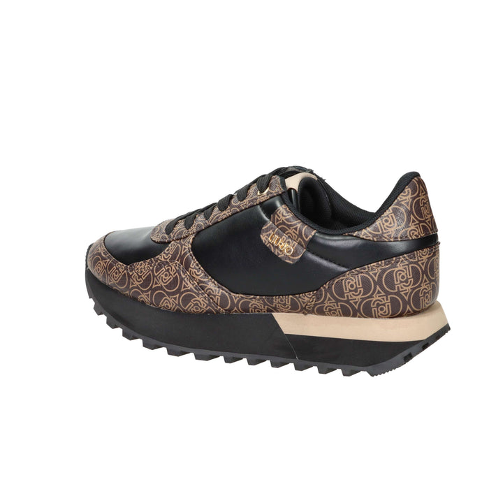 LIU-JO Donna Sneakers bassa EVELYN 915 Nero/Marrone