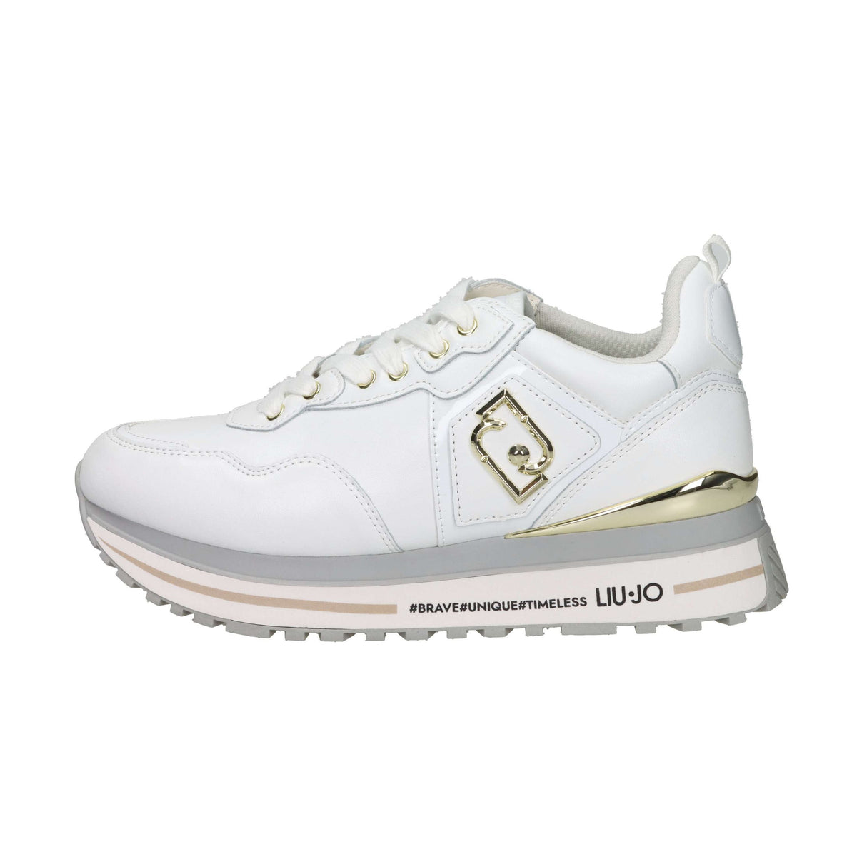 LIU-JO Donna Sneakers bassa MAXI WONDER 1 Bianco