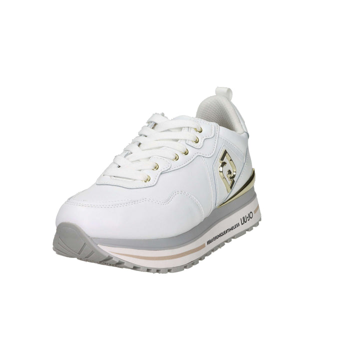 LIU-JO Donna Sneakers bassa MAXI WONDER 1 Bianco