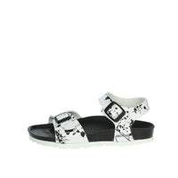 GRUNLAND Bambini e ragazzi Sandali bassi SB1410-40 Bianco/Nero