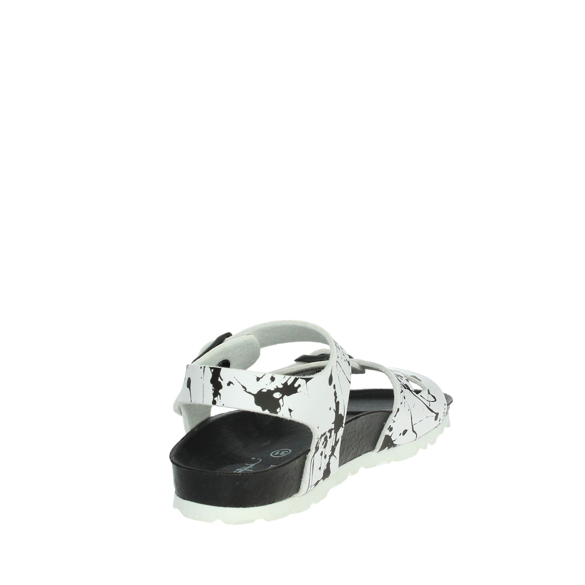 GRUNLAND Bambini e ragazzi Sandali bassi SB1410-40 Bianco/Nero