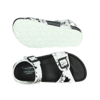 GRUNLAND Bambini e ragazzi Sandali bassi SB1410-40 Bianco/Nero