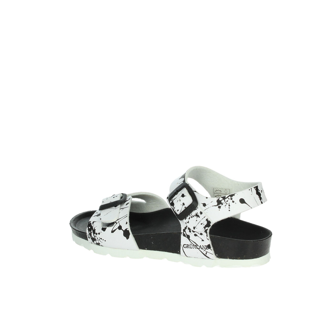 GRUNLAND Bambini e ragazzi Sandali bassi SB1410-40 Bianco/Nero